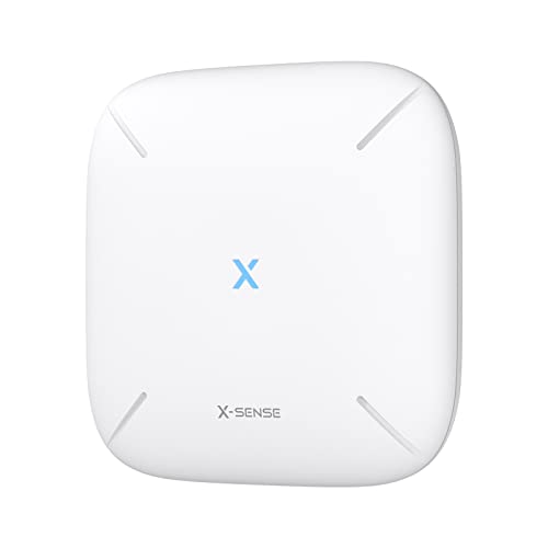 X-Sense Smart Home-Basisstation – Kompaktes Design, erfordert 2,4-GHz-WLAN, mit 2-in-1-Taste für Stummschaltung/Paarung, Modell SBS50