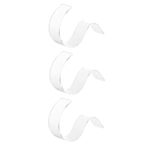 BUGUUYO 3Stücke Acryl Gürtel Aufbewahrungsständer Transparente Gürtelregale für Dekorative Präsentation von Gürteln Gürtelhalter für Shops und Zuhause