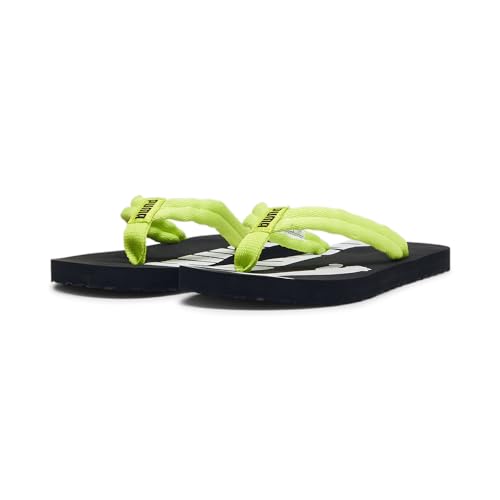 PUMA Unisex Kinder Epic V2 Jr Flip-Flop, Lime Pow Black White Green, 39 EU