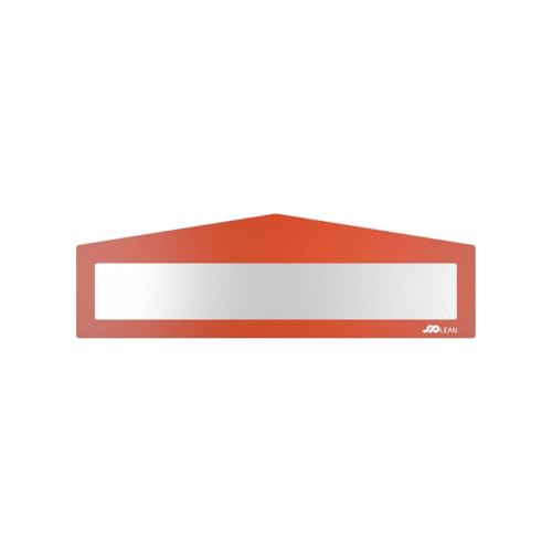spLEAN INFLOORMA PRO Bodenfenster Pfeil 10 Stück, 320 x 100 mm, orange, Bodenmarkierung für Stellplätze, Lagerflächen und Produktionsbereiche, selbstklebend und staplerfest