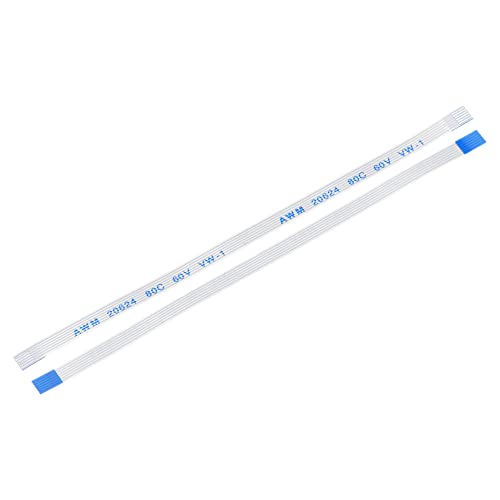 sourcing map 10er Pack FFC FPC Kabel 6 Pin 0.5mm 100mm (A Typ) für LCD 3D Drucker Kamera DVD