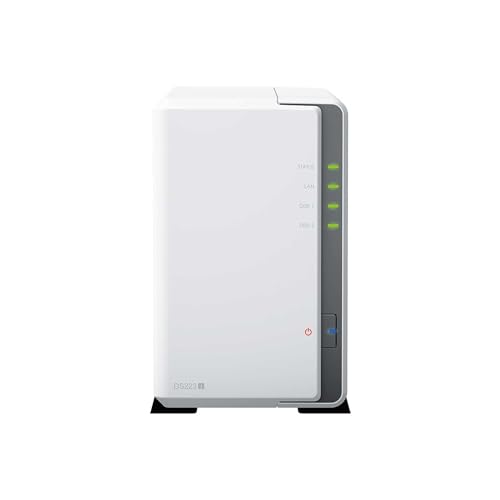 Synology DS223J 2 Bay Desktop NAS, weiß