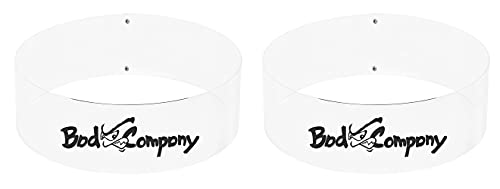 Bad Company Stapler für Gymnastikbälle ab 45 cm I transparente Stapelhilfe für Fitnessbälle I 2 Stück