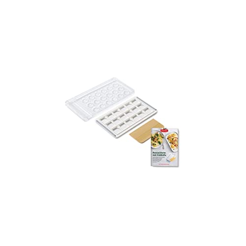 Betty Bossi Ravioliform mit Füllhilfe Nudelspezialitäten Kunststoff Transparent Beige Weiß