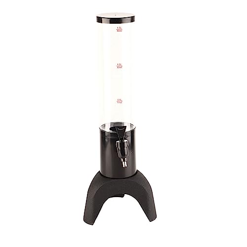 Xcello Clear Three 1,5L Bierturm-Getränkespender Mit Beinen, Langlebiges Und Sicheres Heimbar-Zubehör Für Grillgeschäfte Und KTVs