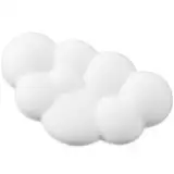 Mabor Wolke Maus Handgelenkauflage Leder Handballenauflage Maus Ergonomische Handgelenkstütze mit Rutschfester Unterseite für Desktop Laptop Computer Büro
