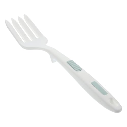 Cabilock Kochgabel Aus Silikon Boho Grillgabel Einstellbar Bausatz Geschirr Pfannkuchen Marshmallow-toastset Lange Server Utensil - Nudel Küche Mini Kieselgel Weiß