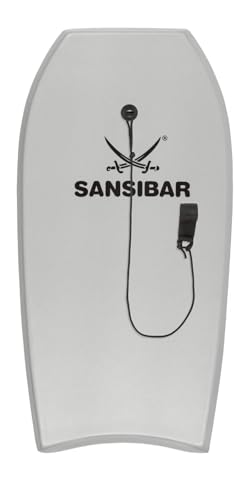 Bodyboard für Einsteiger, Leash Plug, Surfboard für großen Badespaß (Grau)