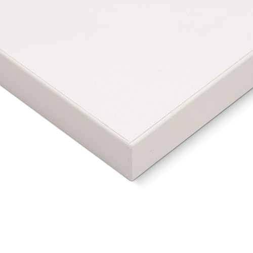 HausFux Spanplatte nach Maß - 1,9 cm stark, melaminbeschichtet, mit ABS-Kante - Made in Germany - Maßanfertigung - für Möbel- und Innenausbau (Icy White, 60 x 30 cm)