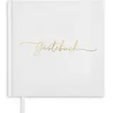 Plantvibes Gästebuch Hochzeit – 72 Seiten Premium Dickem Papier, Es Drückt Nicht Durch, Vintage-Stil, Mit Goldenem Titel - Ideal Für Hochzeiten, Jubiläen, Geburtstage, Taufe