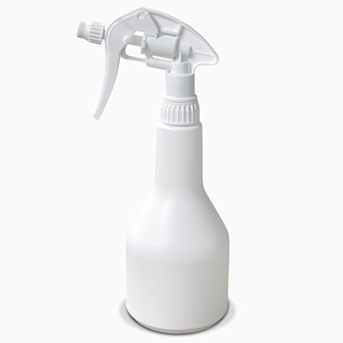 Uttex 1x Leersprüher 500ml chemikalienbeständig mit Canyon CHS 3A Sprühkopf HDPE Flasche in Keulenform Profi Sprühflasche für Reinigung Labor Werkstatt Haushalt nachfüllbar ergonomisch