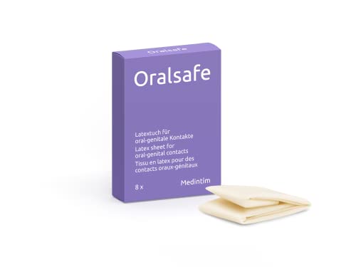 MEDintim - Oralsafe Schutztuch aus Latex - Vanille - 8 Stück (252x155mm)