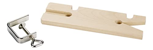 kwb Holz-Laubsägetisch mit Zwinge 4 mm, für Holzsägen und Laubsägebogen, 210 mm, Bügeltiefe 320 mm, Gewicht 168 Gramm, Klingenlänge 320 mm, Schnittwinkel 90 Grad