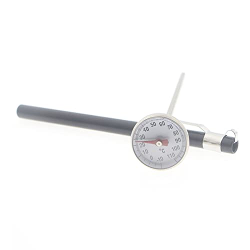 Christol Thermometer sofort ablesbares Zifferblatt Thermometer mit Metallsonde für Kaffee Getränke Schokolade Milchschaum Zuhause und Gewerbe