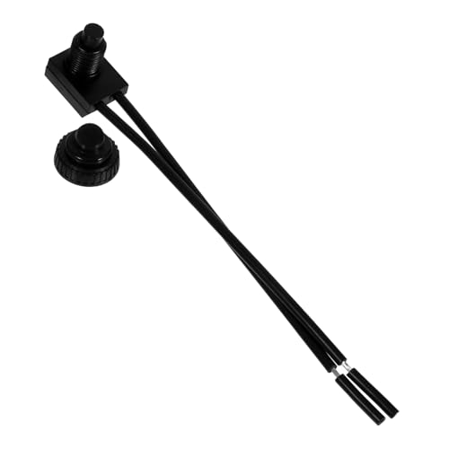 TOPBATHY Wasserdichter Schalter Motorradschalter Steuert Motorrad Lenkerschalter Druckknopfschalter Motorrad Lichtschalter Lenkerschalter Motorrad Der Schalter Aus Schwarzem Kunststoff