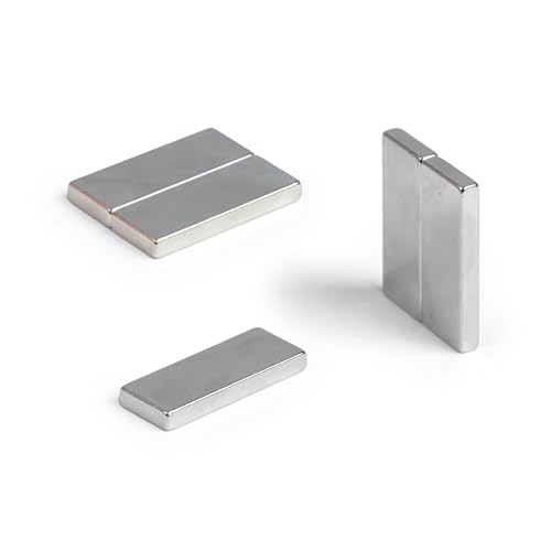 Samarium - Kobalt Hochtemperaturmagnet Für Motoren, Elektromotoren, Turbomaschinen und Sensoren - 25mm x 10mm x 3mm Dicke - 3,3kg Zug - Pack von 2