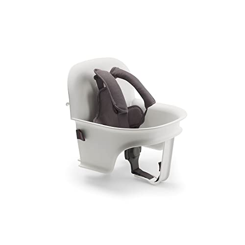 Bugaboo Giraffe Baby-Set für den Bugaboo Giraffe Hochstuhl, für Babys von 6 bis 36 Monate, mit Sitz und 5-Punkt-Sicherheitsgurt, mit einer Hand verstellbar, aus biobasiertem Plastik, Weiß