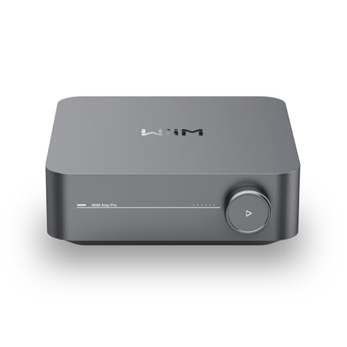 WiiM Amp Pro: Multiroom-Streaming-Verstärker | Kompatibel mit Google Cast, Alexa | HDMI, Sprachsteuerung | Streaming von Spotify, Amazon Music, Tidal & mehr - Dark Gray