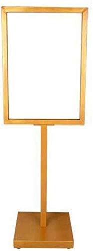 CONGRUI Staffelei, Kaufhaus, Messestand, anwendbare Szene, Geschäftshallen, ideale Wahl, Markengeschäfte, ABS-Kunststoff, Schraubverschluss, Metall (Eisen) (Gold, 38 x 38 x 140 cm)