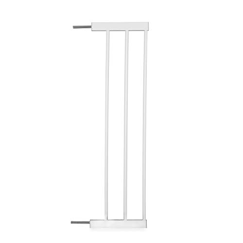 Hauck 21 cm Verlängerung für Kinder Türschutzgitter / Treppenschutzgitter Open N Stop / Open N Stop KD / Autoclose N Stop 2 / Stop N Safe 2 / Clear Step Safety Gate / ohne Bohren / Metall Weiß