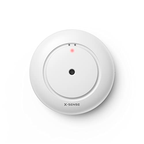 X-Sense STANDALONE Wassermelder mit Batterie, Wassersensor IP66, Mini-Wasserdetektor mit 110 dB Audio-Alarm, batteriebetrieben, Wasseralarm Melder für Küchen, Keller, Waschbecken, Boden und Pools