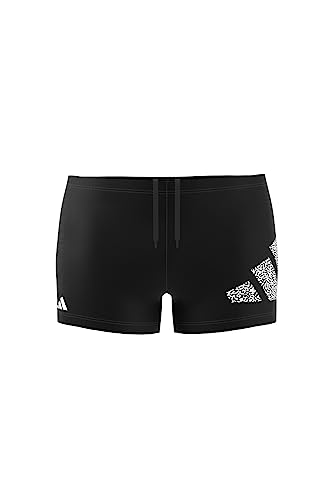 Adidas Herren Boxer Swimwear Branded Boxer, Black/White, HT2079, 3