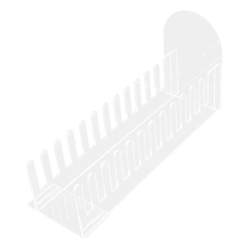 PartyKindom Grußkartenständer Verkäufer Portable Display Rack Briefmarkenständer Untersetzer Post Gestell Lagerung Tischkartenständer Aufkleber Einzelhandel Schreibtisch Acryl Transparent