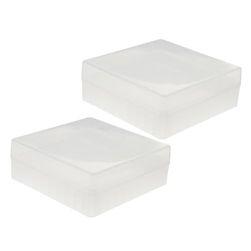 iplusmile 2 Stück Box Tube Box Gefrierboxen Kleine Tube Case Fläschchen Halter Microsmall Tube Rack Gefrierschrank Aufbewahrungsbehälter Gefrierschrank Aufbewahrungsboxen Microsmall Tube