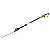 Dewalt 18V Akku-Stabheckenschere DCMPH556N (55 cm Schwertlänge, 25mm Schnittkapazität, mit 2-Handsicherheitsschalter, einstellbar in 7 Schnittwinkel, Lieferung ohne Akku & Ladegerät)