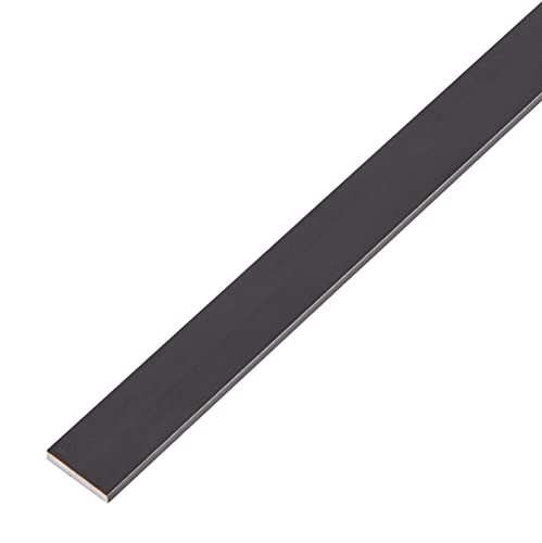 Alberts 489366 Flachstange | Aluminium, schwarz eloxiert | 1000 x 15 x 2 mm