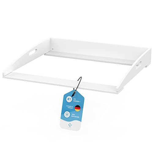 FLIPLINE Wickelaufsatz Hemnes HappyBaby weiß [85x75x13cm] für IKEA Hemnes Kommode - INKL. 2-Stufen-Sicherheit an Wand und Kommode - Wickeltischaufsatz 100% sicher