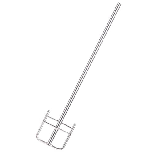 ASSYA Rühre Paddel aus rostfreiem Stahl, multifunktionaler Rahmen tragbarer Rührstab, Laborindustriewerkzeug,300x8x80mm
