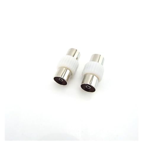 2x TV RF F Weiblich Männlich Zu RF Coax F Weibliche Stecker Adapter Stecker Buchse Terminal Konverter Video for Antennen koaxial Antenne C(Type2)