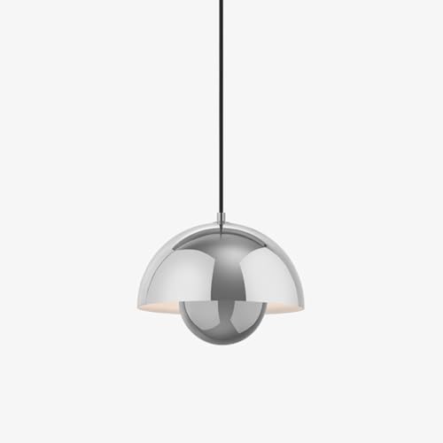 TPWEWRX Nordische Moderne Makkaroni Pendelleuchte Wohnzimmer Schlafzimmer Art Deco Decke Hängelampe Küche Insel Kronleuchter Pendelleuchten Armaturen (Silver,23cm)