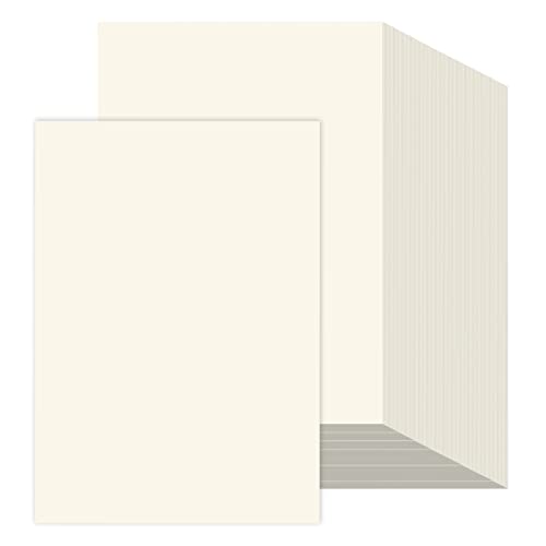 200 x Druckerpapier Elfenbein Din A4 Papier 120g, 210 x 297 mm Elfenbein Papier Ivory Creme Papier zum Basteln Zeichnen Drucken, Kopierpapier, Bastelpapier