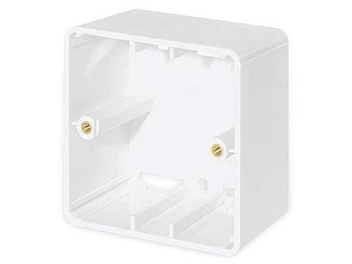 Intellinet Aufputzrahmen für die Unterputzdosen 771900 und 771917 Network Solutions, 80 x 80 x 45 mm, Signalweiß RAL9003