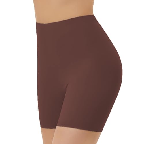 Unterwäsche Damen Höschen Unterwäsche Schlankheits-Shapewear-Shorts Kostüm Unterwäsche (Coffee, L)