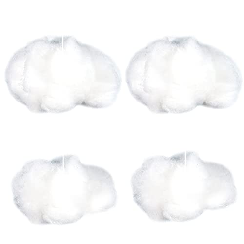 Showker Künstliche Wolke Schwimmend Baumwolle Requisiten 3D Wolke DIY Dekorative Hängen Ornament Kunst Bühnenhochzeitsfeier Für Bühnenshow Party Decor 4pcs