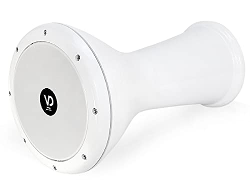 Vatan Solo Darbuka Ägyptische Doumbek Trommel Percussion Drum Schnee Weiß inkl. Zubehör