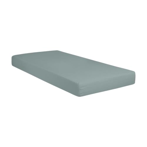 G BETTWARENSHOP Jersey Spannbetttuch wasserdicht 2in1 • Bettlaken und Matratzenschutz in einem 140x200-160x200 cm Silber