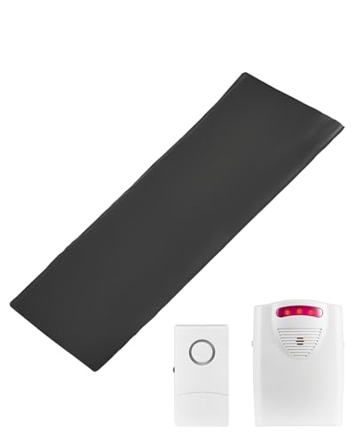 VEVOR Sensormatte, 355,6x762 mm großes Alarmtrittmatte, kabelloses Bettsensorpad mit Pager, Sicherheitsbettalarmen und Sturzpräventionspad für Zuhause, Krankenhaus, Rehabilitationszentrum