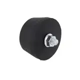 Aprilsunnyzone Luftkompressor Gummi-Fußständer mit 4 Schrauben schwarze Lenkrolle Luftpumpe verdickt, Gummi Kunststoff Rad Stoßdämpfung Säule Gummi Pad (M8 Fußpolster)