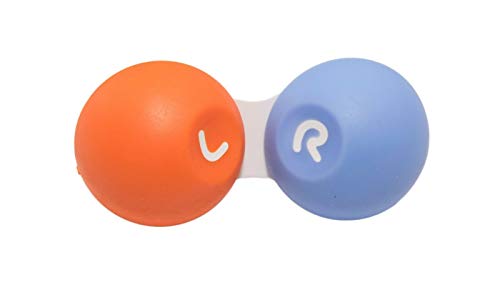 SPORTS WORLD VISION Kontaktlinsen Transportbehälter Flache Behälter Weich Mengenkauf Box Schraubverschluss R und L Gekennzeichnet | 1 Pack pro Bestellung