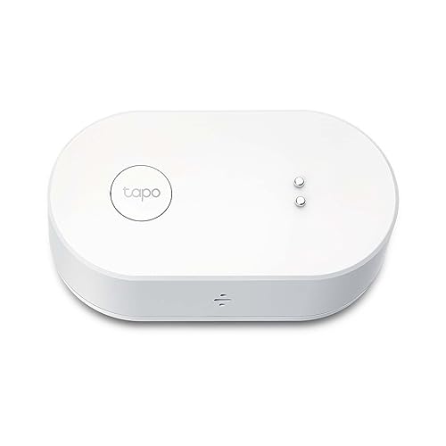 Tapo TP-Link T300 Smarter Wasserleck-Sensor, Hub erforderlich, eingebaute 90Db einstellbare Sirene, Sensor & APP & Hub-Alarm, IP67 wasserdicht, 1+Jahr Batterielebensdauer, Flexible Platzierung