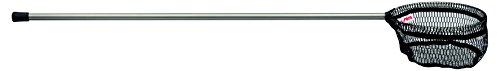 sera Pond Teichfischkescher klein | 20 cm Netzdurchmesser | 120 cm Gesamtlänge | Schonendes weiches Netz | Algen- und Laubkescher | für kleine Teichfische | Langlebiges Aluminium Design