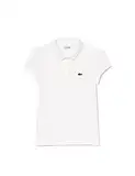 Lacoste Mädchen PJ3594 Poloshirt, Blanc, 10 Jahre