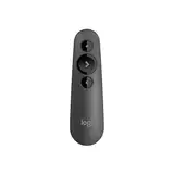 Logitech R500s Presenter mit Laser Klasse 1 für Bluetooth und USB – Universell kompatibel, 20 Meter Reichweite, konfigurierbar, intelligente Batterienutzung mit 12 Monaten Laufzeit – Dunkelgrau