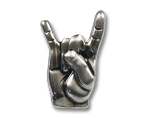 Heavy Metal Pin Anstecker Headbanger Mano Cornuta Pin Rockhand Pin Metal Hand Anstecker Rockhand Headbanger Metal Pin