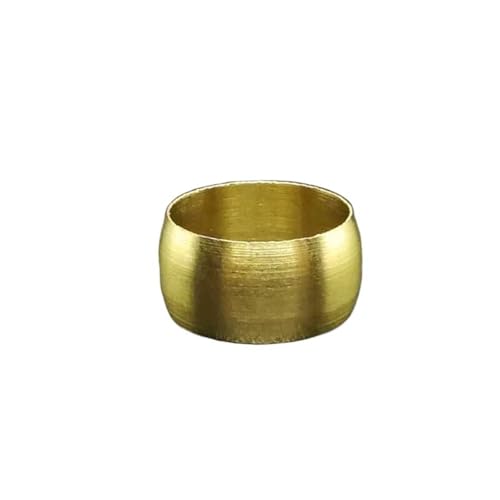 10 Stück Messing-Rohrverschraubungen, Außendurchmesser 3 10 16 mm, Kompressionshülsen-Dichtungsring, Rohrverschraubungs-Ferrulenring(12mm)