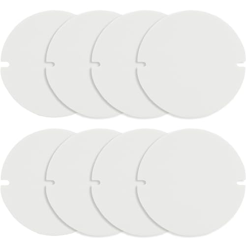 8 Stücke Ofenrohr Dichtung, 155mm Dichtung Ofenrohr Reinigungsklappe Flam Dichtung Kaminrohr Reinigungsöffnung Flachdichtung Hitzebeständig bis 1200°C, Keramikfasermatte Ofenrohrdichtung